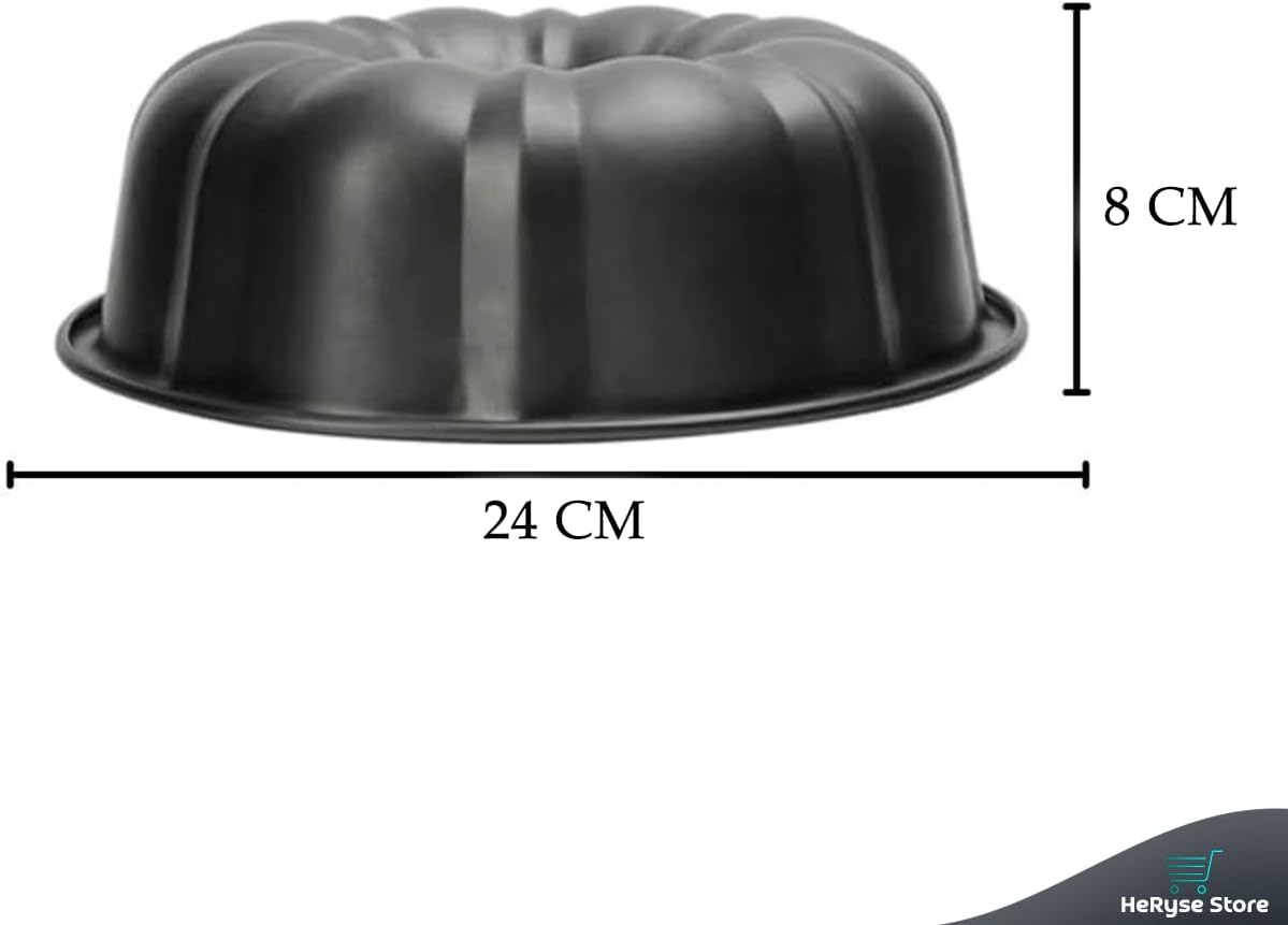 Forma Assadeira Furo Central 24cm Redonda Antiaderente Para Bolo Pudim Premium IZEBAKE PRO IZESHOP Forma redonda premium IZEBAKE PRO resistente para uso diário em receitas caseiras