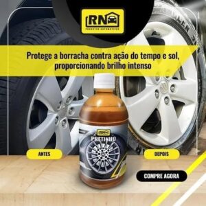 Pneu Pretinho Automotivo Concentrado 500ml Brilho Intenso Aspecto Molhado Alta Fixação IZEBLACK PRO