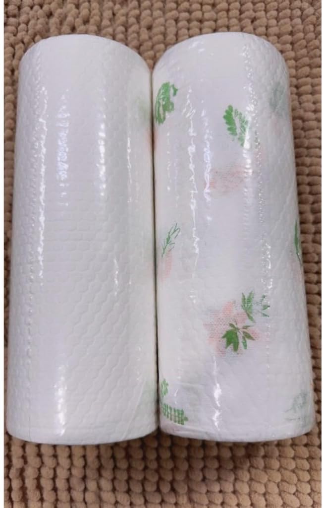 Rolo 100 Panos de Limpeza Reutilizáveis Laváveis Absorventes Multiuso Cozinha Banheiro IZEWIPES PRO IZESHOP Pano lavável compacto em rolo para limpeza doméstica com armazenamento fácil