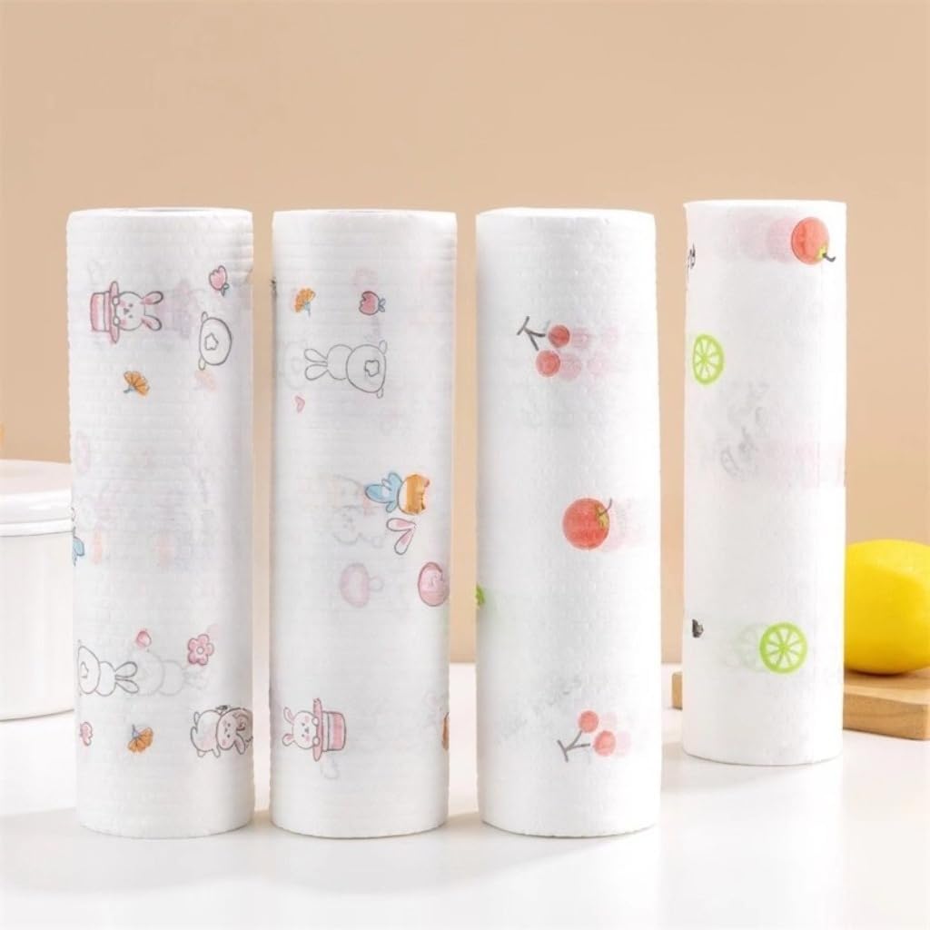 Rolo 100 Panos de Limpeza Reutilizáveis Laváveis Absorventes Multiuso Cozinha Banheiro IZEWIPES PRO IZESHOP Panos reutilizáveis laváveis absorventes para limpeza rápida de superfícies