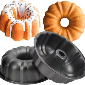 Forma Assadeira Furo Central 24cm Redonda Antiaderente Para Bolo Pudim Premium IZEBAKE PRO