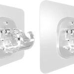 Suporte Gancho Adesivo Varão Cortina Parede Sem Furos 2 Unidades ABS 3kg UltraFix IZEHOOK