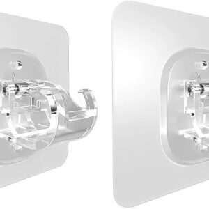 Suporte Gancho Adesivo Varão Cortina Parede Sem Furos 2 Unidades ABS 3kg UltraFix IZEHOOK