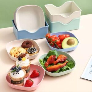 Kit 10 Pratos Plásticos Reutilizáveis Coloridos 13cm com Suporte Prático IZEPLATE PRO Kit 10 Pratos Plásticos Reutilizáveis Coloridos 13cm com Suporte Prático IZEPLATE PRO
