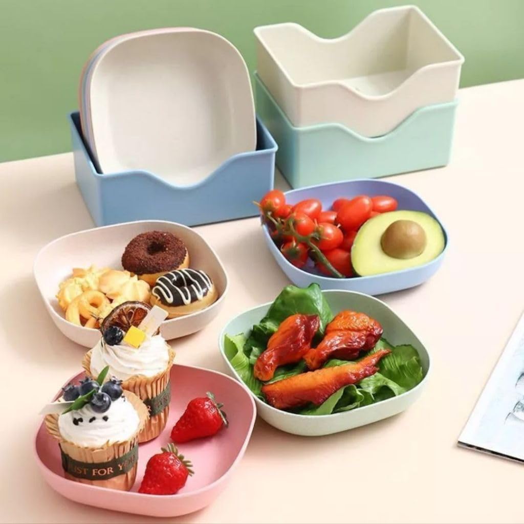 Kit 10 Pratos Plásticos Reutilizáveis Coloridos 13cm com Suporte Prático IZEPLATE PRO IZESHOP Pratos plásticos reutilizáveis para eventos com visual elegante e prático