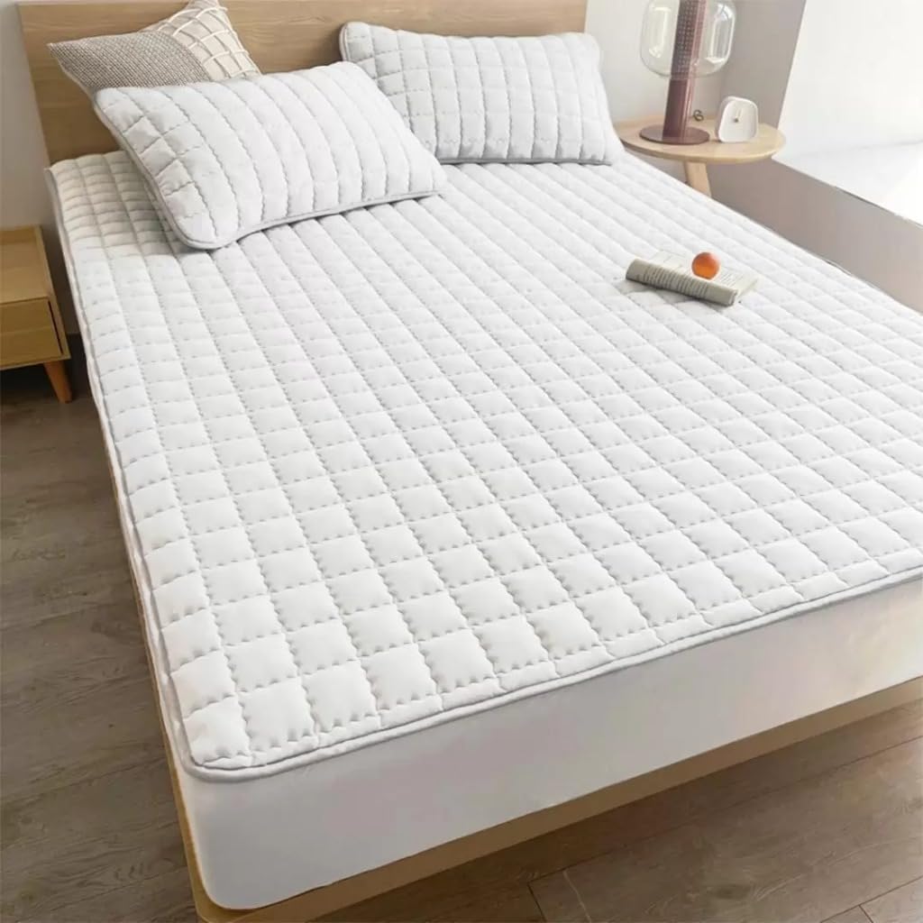 Capa Protetora para Colchão Casal/Queen/King Impermeável Antiácaro Respirável Elástico 360° Preto IZESLEEP PRO