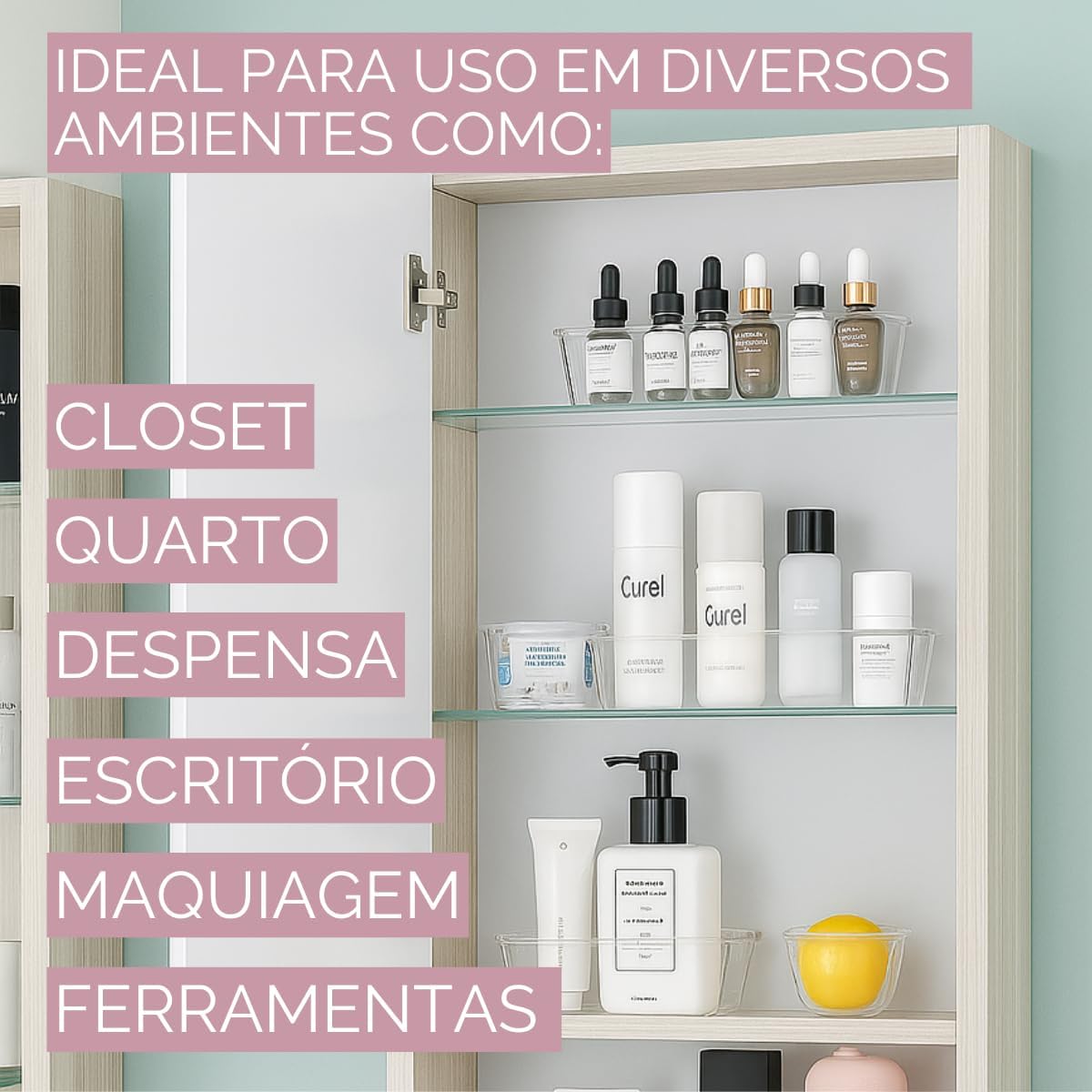 Kit Organizador Modular Gavetas Acrílico Transparente 7 Peças Premium Multiuso IZEBOX PRO IZESHOP Sistema modular IZEBOX PRO com peças de diferentes tamanhos para melhor aproveitamento de espaço