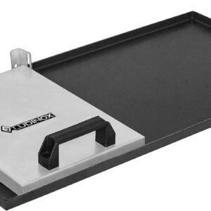 Chapa Bifeteira 60x30 Aço Carbono 2mm Com Prensa Para Fogão Churrasqueira Premium IZEGRILL PRO