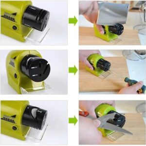 Amolador Elétrico Portátil Multiuso Plástico Compacto 4 Pilhas AA Coletor de Pó IZEEDGE PRO Amolador Elétrico Portátil Multiuso Plástico Compacto 4 Pilhas AA Coletor de Pó IZEEDGE PRO
