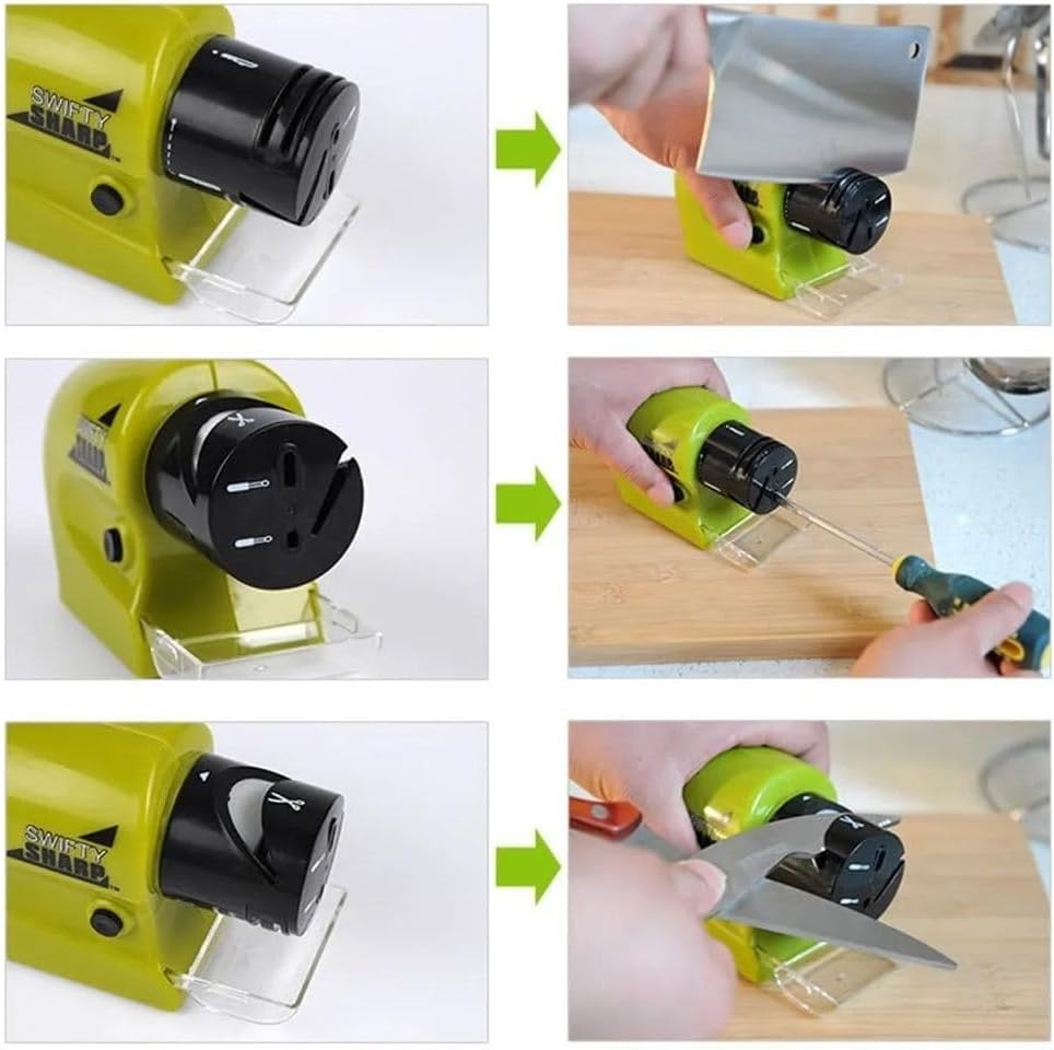 Amolador Elétrico Portátil Multiuso Plástico Compacto 4 Pilhas AA Coletor de Pó IZEEDGE PRO IZESHOP Amolador portátil sem fio IZEEDGE PRO com coletor de pó e design compacto