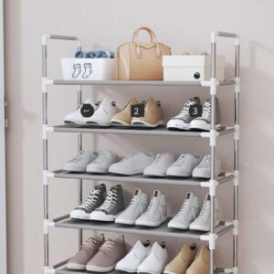 Sapateira Vertical Premium Aço Inox 9 Prateleiras 27 Pares Organizador Compacto IZESTYLE PRO Sapateira Vertical Premium Aço Inox 9 Prateleiras 27 Pares Organizador Compacto IZESTYLE PRO