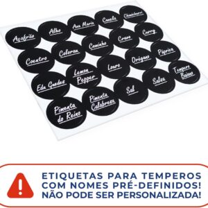 Kit Porta Tempero Redondo MDF 6mm 6 Potes 130ml Tampa Dosadora Dupla IZECHOP PRO Kit Porta Tempero Redondo MDF 6mm 6 Potes 130ml Tampa Dosadora Dupla IZECHOP PRO