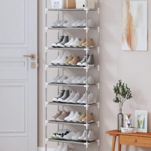 Sapateira Vertical Premium Aço Inox 9 Prateleiras 27 Pares Organizador Compacto IZESTYLE PRO