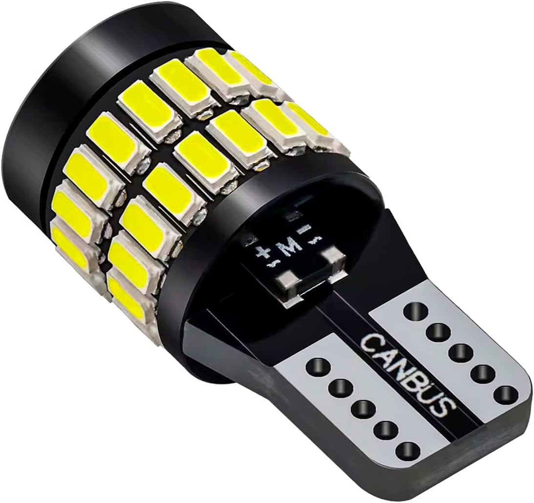 Par Lâmpadas LED T10 Pingo Canbus 8W 6000K 37 LEDs Projetor HD Branco Frio IZEBOOST PRO