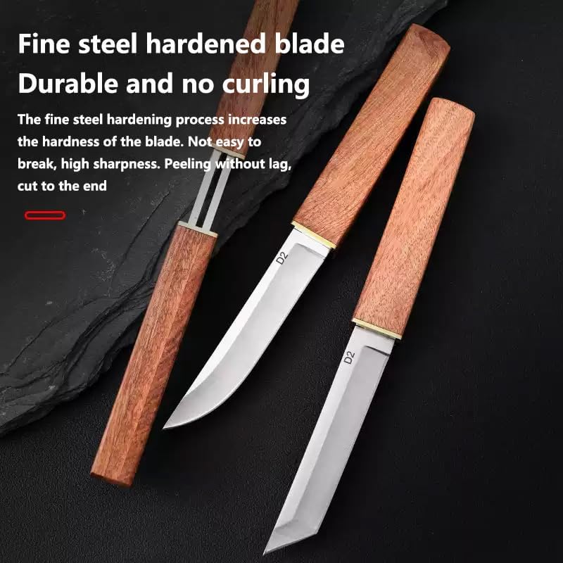 Facas Samurai 2 Peças Aço Inox Premium Dupla Lâmina Profissional IZESHARP PRO