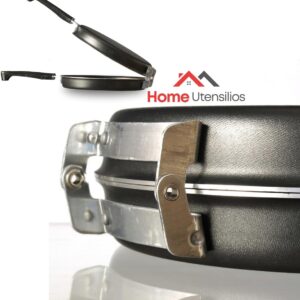 Omeleteira Dupla Antiaderente Alumínio 18cm Cabo Baquelite 600ml 3 em 1 IZESMART PAN