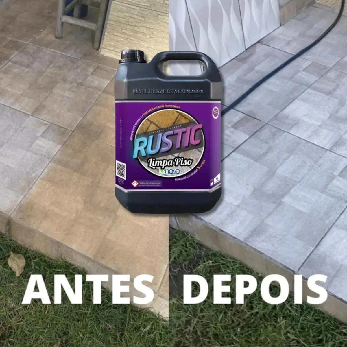 Limpador de Piso Rústico 1L Dilui em 5L Alta Performance Profissional IZERUST PRO