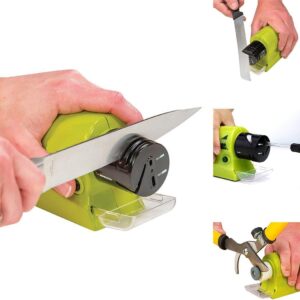 Amolador Elétrico Portátil Multiuso Plástico Compacto 4 Pilhas AA Coletor de Pó IZEEDGE PRO Amolador Elétrico Portátil Multiuso Plástico Compacto 4 Pilhas AA Coletor de Pó IZEEDGE PRO