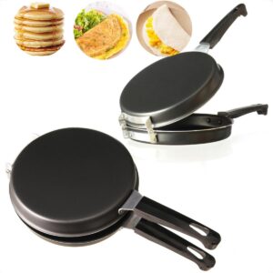 Omeleteira Dupla Antiaderente Alumínio 18cm Cabo Baquelite 600ml 3 em 1 IZESMART PAN