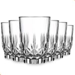 Jogo de Copos de Vidro 230ml 6 Peças Transparente Espesso Elegante Premium IZECRYSTAL PRO