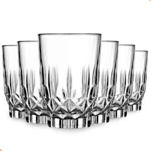 Jogo de Copos de Vidro 230ml 6 Peças Transparente Espesso Elegante Premium IZECRYSTAL PRO