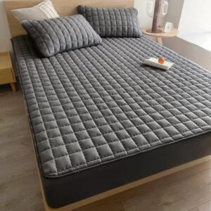 Capa Protetora para Colchão Casal/Queen/King Impermeável Antiácaro Respirável Elástico 360° Preto IZESLEEP PRO