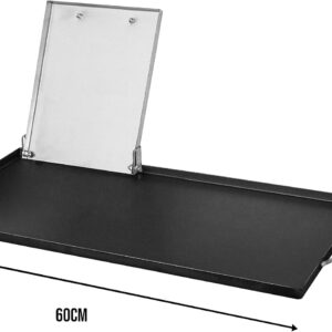 Chapa Bifeteira 60x30 Aço Carbono 2mm Com Prensa Para Fogão Churrasqueira Premium IZEGRILL PRO
