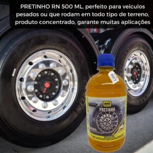 Pneu Pretinho Automotivo Concentrado 500ml Brilho Intenso Aspecto Molhado Alta Fixação IZEBLACK PRO