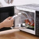 Tampa Micro-ondas Anti-respingo Transparente 30cm Com Alça Premium IZEHEAT PRO