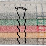 Kit 05 Tapete Banheiro Felpudo 100% Algodão 45x70cm Alto Absorção Premium IZESOFT MAX