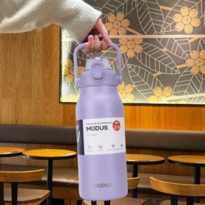 Garrafa Térmica Inox 1700ml Com Canudo, Tampa Anti-Pó, À Prova de Vazamentos, IZECOOL MAX Garrafa Térmica Inox 1700ml Com Canudo, Tampa Anti-Pó, À Prova de Vazamentos, IZECOOL MAX