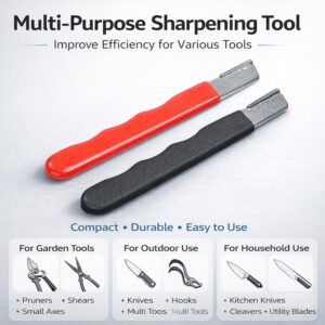 Afiador de Facas Portátil 2 Unidades Aço de Tungstênio Multiuso Jardim Tesouras Premium IZE SHARP PRO