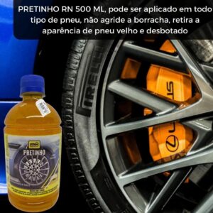 Pneu Pretinho Automotivo Concentrado 500ml Brilho Intenso Aspecto Molhado Alta Fixação IZEBLACK PRO