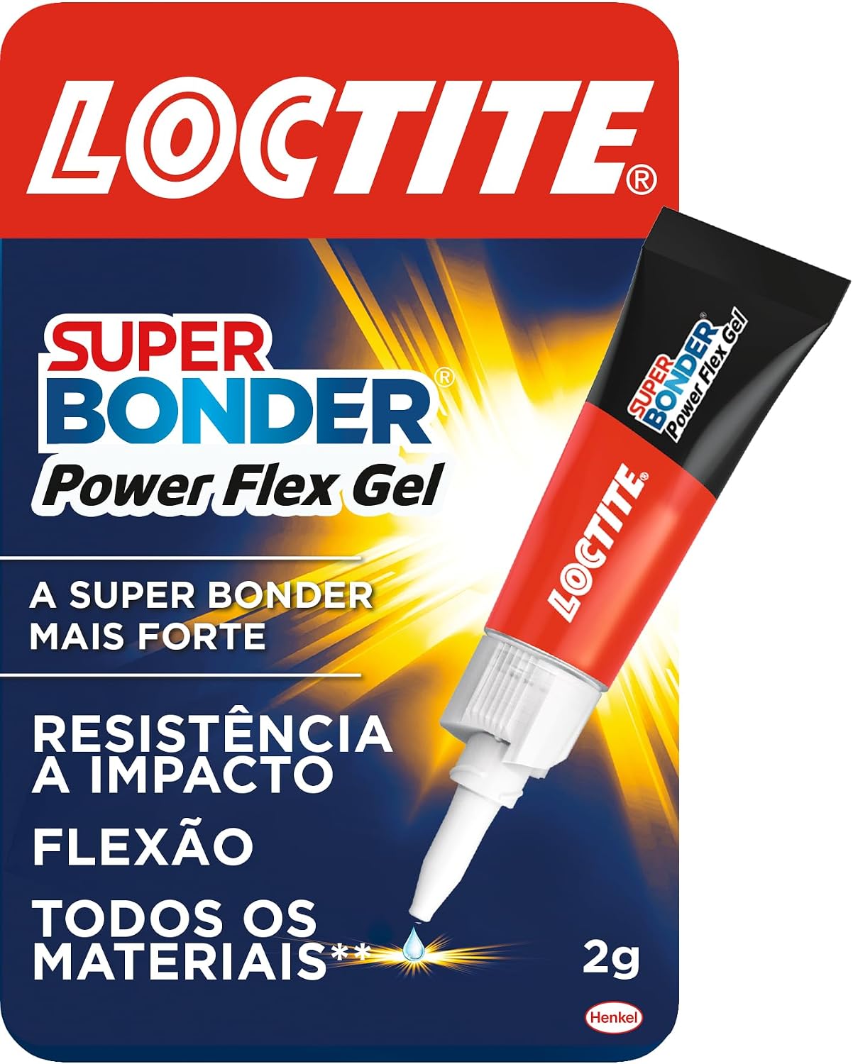 Loctite Super Bonder Power Gel Cola Instantânea Gel Transparente 2g Forte Flexível IZEGRIP PRO