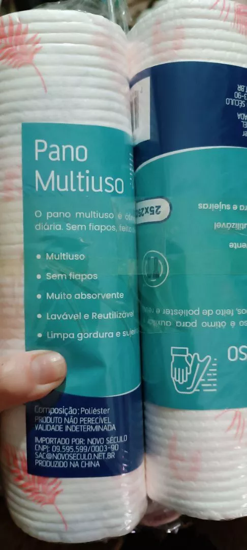 Rolo 100 Panos de Limpeza com Estampa Reutilizáveis Laváveis Absorventes Multiuso Cozinha Banheiro IZEWIPES PRO photo review