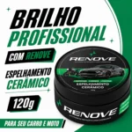 Cera Automotiva Carnaúba 120g Brilho Cerâmico Proteção Anti-Riscos Premium IZEWAX PRO