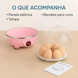 Cozedor de Ovos Elétrico 110V Dupla Camada Portátil Multiuso Premium IZEBOIL PRO IZESHOP Cozedor de Ovos Elétrico 110V Dupla Camada Portátil Multiuso Premium IZEBOIL PRO IZESHOP