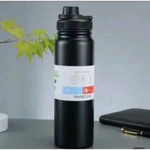 Garrafa Térmica 1000ML Aço Inox 304 Parede Dupla Antivazamento 24h Alça Articulada IZETHERMO PRO IZESHOP