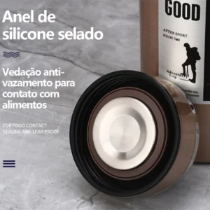 Garrafa Térmica 1000ML Inox 304 Tampa Rosca Alça Emborrachada Premium IZEKEEP MAX IZESHOP Garrafa Térmica 1000ML Inox 304 Tampa Rosca Alça Emborrachada Premium IZEKEEP MAX IZESHOP
