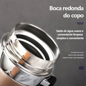 Garrafa Térmica 1000ML Inox 304 Tampa Rosca Alça Emborrachada Premium IZEKEEP MAX IZESHOP Garrafa Térmica 1000ML Inox 304 Tampa Rosca Alça Emborrachada Premium IZEKEEP MAX IZESHOP