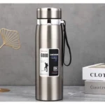 Garrafa Térmica 1000ML Inox 304 Tampa Rosca Alça Emborrachada Premium IZEKEEP MAX