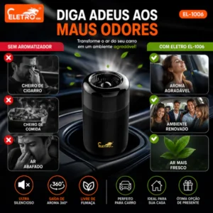 Aromatizador Carro Cheiro Limão Agradável IZEFRESH PRO IZESHOP
