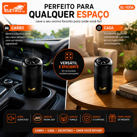 Aromatizador Carro Cheiro Limão Agradável IZEFRESH PRO IZESHOP