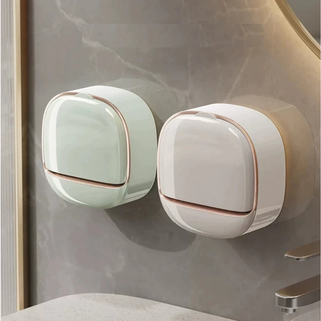Saboneteira Parede Dupla Adesiva ABS Branco Verde Drenagem Seca IZECLEAN PRO IZESHOP