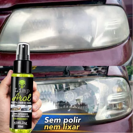 Revitalizador de Farol Líquido 60ml Profissional Remove Fosco Amarelado e Queimado Restauração Rápida IZELIGHT PRO IZESHOP