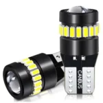 Par Lâmpadas LED T10 Pingo Canbus 8W 6000K 37 LEDs Projetor HD Branco Frio IZEBOOST PRO