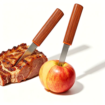 Conjunto de Duas Facas para Frutas Inox Que Se Encaixam Corte Preciso IZESHARP PRO IZESHOP