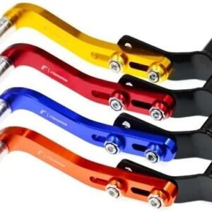 Pedal de Marcha Moto Ajustável Alumínio CNC Cromado Esportivo Premium IZEBOOST PRO