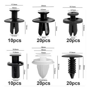 Kit 100 Presilhas Automotivas Universais Plástico Resistentes Reposição Para-choque Porta Parabarro IZECLIP PRO