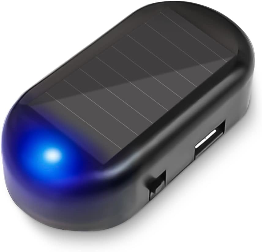 Alarme Antifurto Carro Solar USB LED Piscante Azul Sem Fio Instalção Fácil IZEGUARD PRO